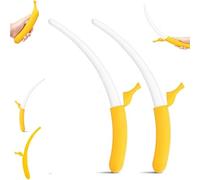 Retractable Banana Sword, 3D Printed Plastic Banana Wand Extendable Bananas Sword, Holiday Role-Playing Prop Toy for Boys and Girls, Stress Relief (2pcs-B)