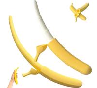 Retractable Banana Sword,3D Printed Plastic Banana Wand Extendable Bananas Sword Holiday Role-Playing Prop Toy,Holiday Role-Playing Telescopic Stress Relief Bananas Toy,with Hidden Blade (set)