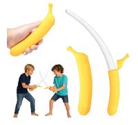 Retractable Banana Sword 3D Printed Realistic Banana Wand Cosplay Prop Plastic Fake Knife Katana Toy for Anime Cosplay Fidget Prop for Banana Costume Kids Adults Holiday Role Play Fancy Dress