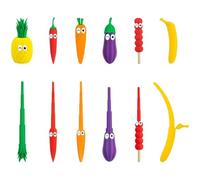 Retractable Banana Sword - Flick to Unleash Swords, 3D-Printed Flexible Material Sword, Funny Prop Swords Toys for Stress Relief, Holiday Role-Playing Prop Toy 5 Mix