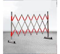 Retractable Barricade, Portable Temporary Metal Fence Stand for Traffic Control, Crowd Management at Schools & Events