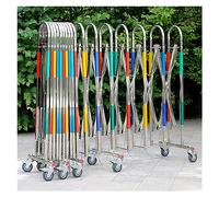 Retractable Barricade Traffic Barrier - Mobile Portable Parking Gate for Safety & Security at Schools, Malls, and Events - Easy to Transport