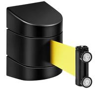 Retractable Barrier 16.4 Ft Magnetic Wall Mount Retractable Belt Barrier, Crowd Control Wall Barrier Fixed Safety Belt with ABS Case for Crowd Control