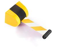 Retractable Barrier 9.84ft Wall-Mounted Safety Ribbon for Crowd Control - Ideal for Events Weddings Banks & Markets - Queue Management Solution (Color: A)