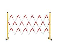 Retractable Barrier, Expandable Metal Barricades for Mobile Security, Portable Scissor Gates for Garden Fences and Maintenance, Compact and Durable Design