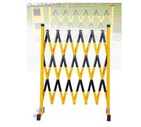 Retractable Barrier, Expandable Security Barricade Gates, Industrial Traffic Control, Driveway Fence for Road Construction, Durable Metal Design, Portable Safety Solution
