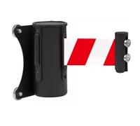 Retractable Barrier， Magnetic Wall Mount Fixed Mount-2/3/5M Red White Belt Automatic Rebound(B,3M/9.8FT)