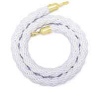 Retractable Barrier Rope with Hooks 8ft/245cm Crowd Control Stanchion Rope for Hotels Events Queue Divider VIP Line Management Durable & Stylish Design