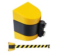 Retractable Belt Barrier, Magnetic Wall Mount, ABS Housing, 2/3/5/10m Wall-Mounted Safety Barrier for Crowd Control, Indoor/Outdoor Use, Easy Installation