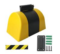 Retractable Belt Barrier, Wall-Mounted Queue Divider, Yellow Crowd Control Post for Waiting Lines, Effective Line Management Solution, Portable and Highly Visible Queue System