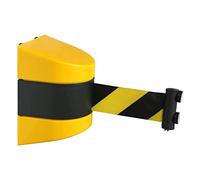 Retractable Belt Barrier with Magnetic Wall Mount - Durable Steel Crowd Control Tape for Queue Line Dividers and Event Management Solutions