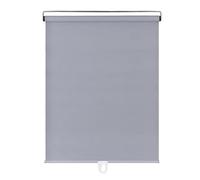 Retractable Blackout Roller Blinds - Adjust the Light, Roll up Shades with Suction Cups,Insulated Privacy Window Cover Curtain,32-150cm Wide,For Home/Office/Windows,Grey-140x150cm(55.1x59in)