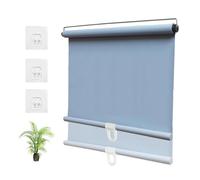 Retractable Blackout Roller Shades,Sunscreen Sunshade Roll Up Blinds Cordless,30-150cm Wide Temporary Blinds,Window Cover Curtains,Thermal Insulation,Privacy Protection,Grey-60 * 200cm(24 * 79in)