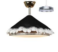 Retractable Blade Ceiling Fan Dust Covers, Fandelier Ceiling Fan Protection Guards, Carbon Black, Suitable 36 Inch