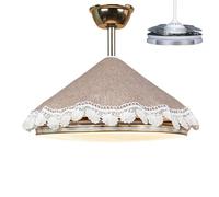 Retractable Blade Ceiling Fan Dust Covers, Fandelier Ceiling Fan Protection Guards, Milk Brown, Suitable 52 Inch