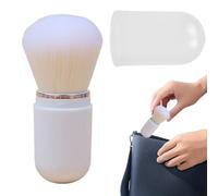 Retractable Blush Brush | Compact Powder Brush, Portable Face Brush with Lid for Foundation, Brush, Retractable Makeup Brush, is a must for your smooth beauty routine.To maintain hair elasticity and