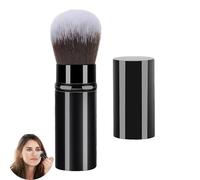 Retractable Blusher Makeup Brush, Retractable Make up Brush, for Liquid Cream and Flawless Powder Cosmetics(Black)