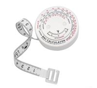 Retractable BMI Body Mass Index Measuring Tape, 150 cm Plastic Diet & Fitness Tape Measure Tool for Waist, Chest, Hip, Thigh, Calf Tracking