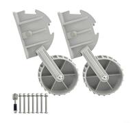 Retractable Boat Launching Wheels Flip-up Dinghy Dolly Nylon Construction for Easy Boat Transport Beach Launch System Pair