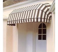 Retractable Bonmarkise ning - DIY Front Door Canopy, UV & Waterproof Protect, French Sle Polyester e for Courard, Balcony, Veranda - 130x60x60cm