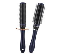 Retractable Bristle Detangling Hair Brush - Travel-Friendly, Compact & Tangle-Free Design - Easy Hair Removal - Versatile for All Hair Types - Navy Blue