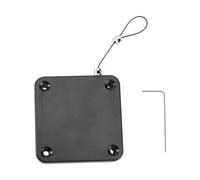 Retractable Cable Door Closer for Metal Door, Automatic Closing | Punch Free Installation, ABS and Steel Wire Build, Black Finish, Commercial and Home Office Use