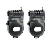 Retractable Cable Lock - 3-Digit Combination Code Padlock for Outdoor Travel - Mini Telescopic Steel Wire Lock (2Pc/Set)