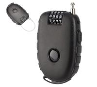 Retractable Cable Lock, Combination Lock, Security Password Lock, Luggage Locks, Snowboard Lock, Suit for Suitcases, Bike, Ski, Snowboard, Pushchair and Locker, 65CM x 95CM