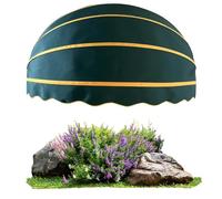 Retractable Canvas Dome Awning, Door Canopy, Dome Awning, Arc Window Awning with Galvanized Foldable Frame Easy Installation