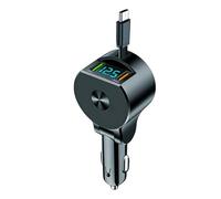 Retractable Car Charger - 3-Port Car Telescopic Adapter Charger,Telescopic Phone Charging Adapter | for Driving Travel Daily Commuting Business Trip Camping Outdoor