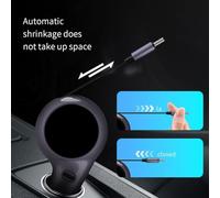 Retractable Car Charger 60W Featuring Dual USB Ports for Fast Charging, High Performance Chip and Circuit Protection for Reliable Use (60W)