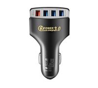 Retractable Car Charger - Car Phone Charger | 4 Port Quick Charge Adapter for Vehicle | USB Car Charger for Tablets Smartphones GP Devices