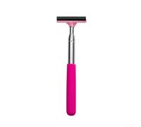 Retractable Car Mirrors Mirror Wiper with Long 98 Secure Extendable Handle Premium Clearing Rubber Squeegee for Side Rearview - Gadget Fog Rain Natural(PINK)