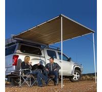 Retractable Car Side Awning for SUV - Roof Rack Awning 420D Oxford Cloth Weatherproof Pull-Out Vehicle Shades for Truck/Van, Outdoor Overlanding Awning