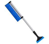 Retractable Car Snow Remover Windshield Ice Scraper - 41cm To 61.5cm Blue Black Extendable Winter Shovel, Guide | Wear Resistant Breaker Glove Friendly Window Cleaner Convenient Portabili