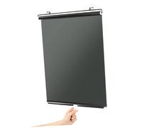 Retractable Car Sunshade for Windshield Pvc Metal Black