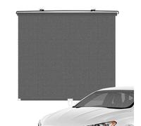 Retractable Car Window Sun Shade Curtain PVC Roller Blind - UV Heat Block | Auto Sun Visor With Suction Cup Mount, Anti Glare, Car Interior Use | Cār Roller Shade For Windshield Side Rear Window