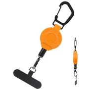 Retractable Carabiner Retractable Anti-Loss Heavy Duty Badge Holder | Keychain Carabiner Clips Key Ring for Outdoor Fishing Camping Climbing Walking Picnic Women Men