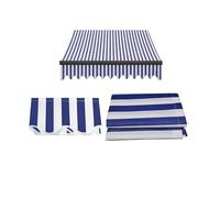 Retractable Caravan Window Shutters Replacement Fabric Cover - Outdoor Patio Sun Canopy - 16x12ft 12x10ft 10x8ft 8x6.5ft (Blue 4.5x2.5m)