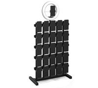 Retractable Cell Phone Holder Stand with Supplementary Light for Live Streaming & Video Conferencing - Adjustable Desktop Group Control 490x300x800mm