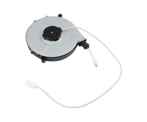 Retractable Charging Cable Reel Automatic 3m Type C Power Cord | This automatic retractable cable reel keeps your workspace tidy by quickly winding the charging cord after use.