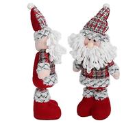 Retractable Christmas Innovative Doll Toy Home Decoration for Santa Claus Holiday Birthday Gift Family Friends Collectors Housewarming Display Shelves Windowsills Room Sofa Dining Table Bed Fairy-tale