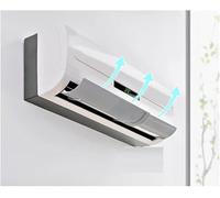 Retractable Clip-Type Air-Conditioning Wind Deflector Wind Deflector, Air Outlet Anti-Direct Blowing (White) (Gray)