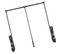 Retractable Closet Rod - Adjustable 48-110cm Heavy Duty Aluminum & Stainless Steel Wardrobe Hanging Rail, Extendable Clothes Organizer for Closets & Cabinets