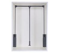 Retractable Closet Rod, Adjustable Pull-Down Wardrobe Rail for High Storage Spaces, Easy Access Clothing Organizer