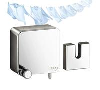 Retractable Clothes Lines Indoors 11.48ft, Invisible, Wall-Mounted