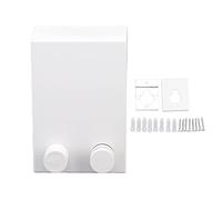 Retractable Clothesline Heavy Duty Invisible Stainless Steel Wall Mounted Laundry Drying Line for Indoor Outdoor Balconies Bathrooms ABS Material 4.2m Length 20kg Load Capacity (White)