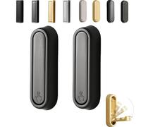 Retractable Coat Hanger, Fold Up Wall Hooks, Heavy Duty Foldable for Hanging, Valet Hook for Wall Invisible Fold Down, Flip Down Purse Hook, Minimalist No Rust Home Decoration (Gray-Round)