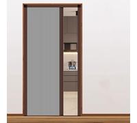 Retractable Concertina Door for Doorway - Folding Room Divider with Handle Cellular Fabric - Ideal for Bedroom Bathroom Kitchen Office RV - Gray (W76in x H78in)