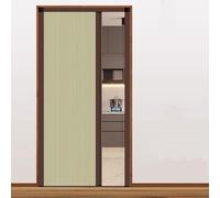 Retractable Concertina Door for Doorway - Folding Shower Door with Handle Cellular Fabric Room Divider for Bedroom Bathroom Kitchen Office RV (Yellow W70in x H78in)